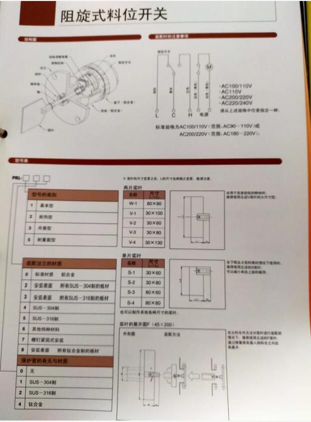 TOWA日本東和制電阻旋式料位開關(guān)PRL-170