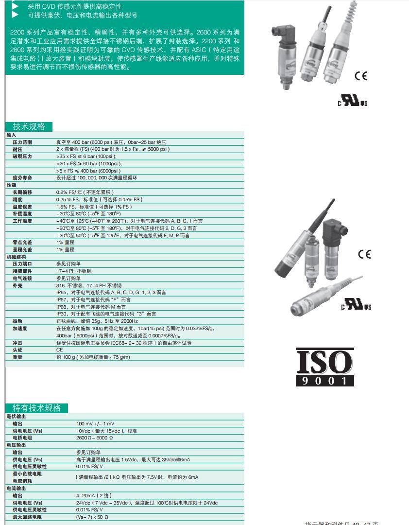 GEMS捷邁壓力變送器2200